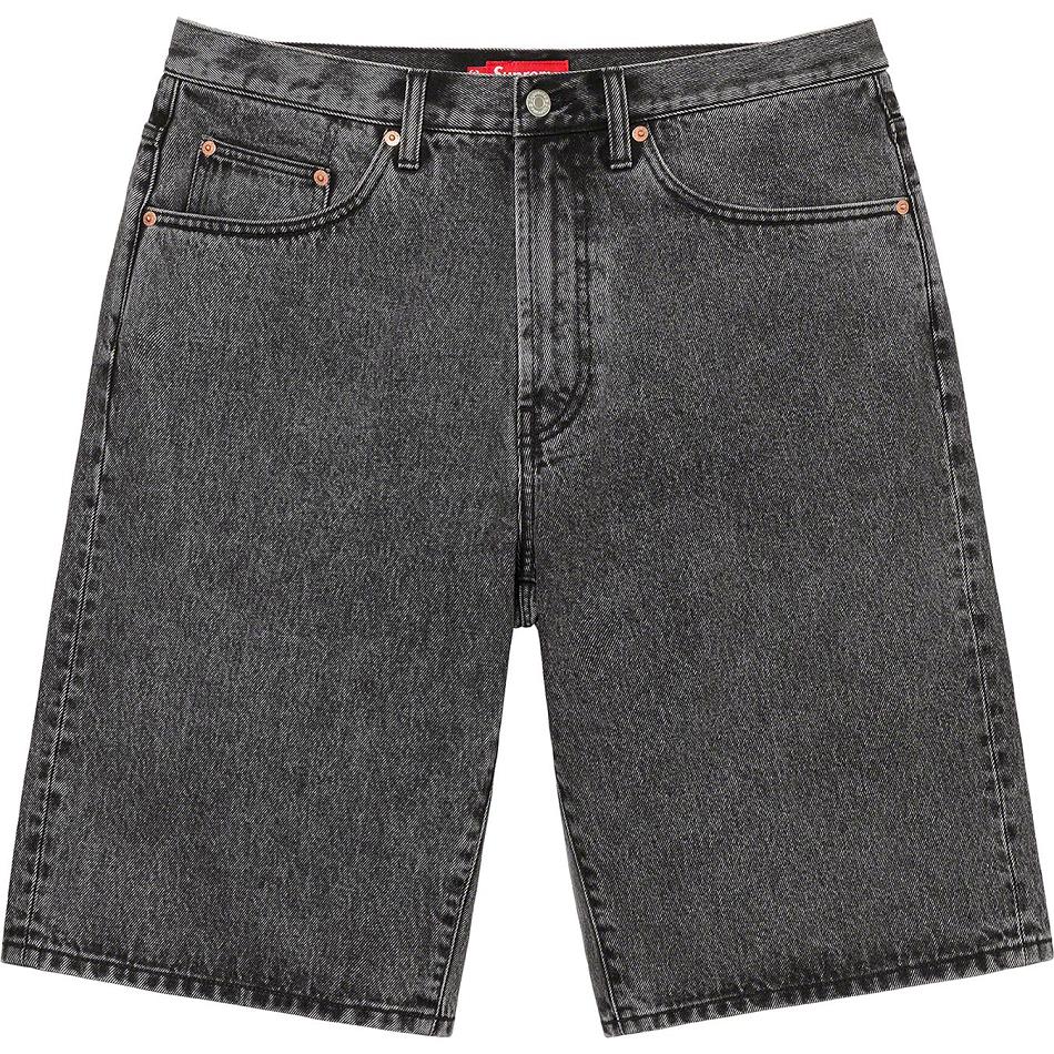 Supreme Baggy Denim Shorts Grey | USA356YU