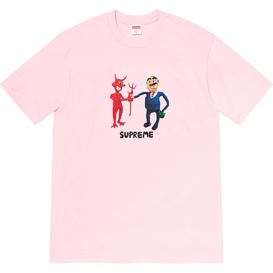 Supreme Business Tee T Shirts Pink | USA216CE