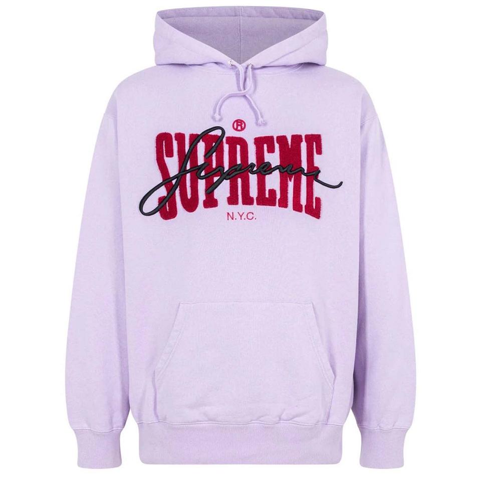 Supreme Chenille Hoodie White | USA486YU