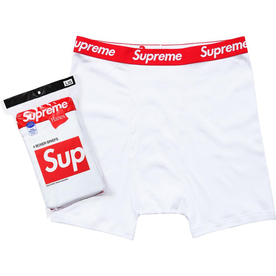 Supreme Hanes® Boxer Briefs (4 Pack) Underwear White | USA101AP