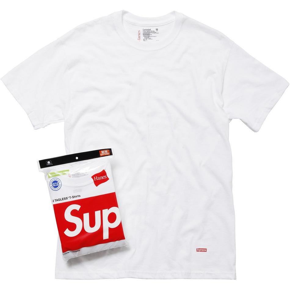 Supreme Hanes® Tagless Tees (3 Pack) Accessories White | USA192BC