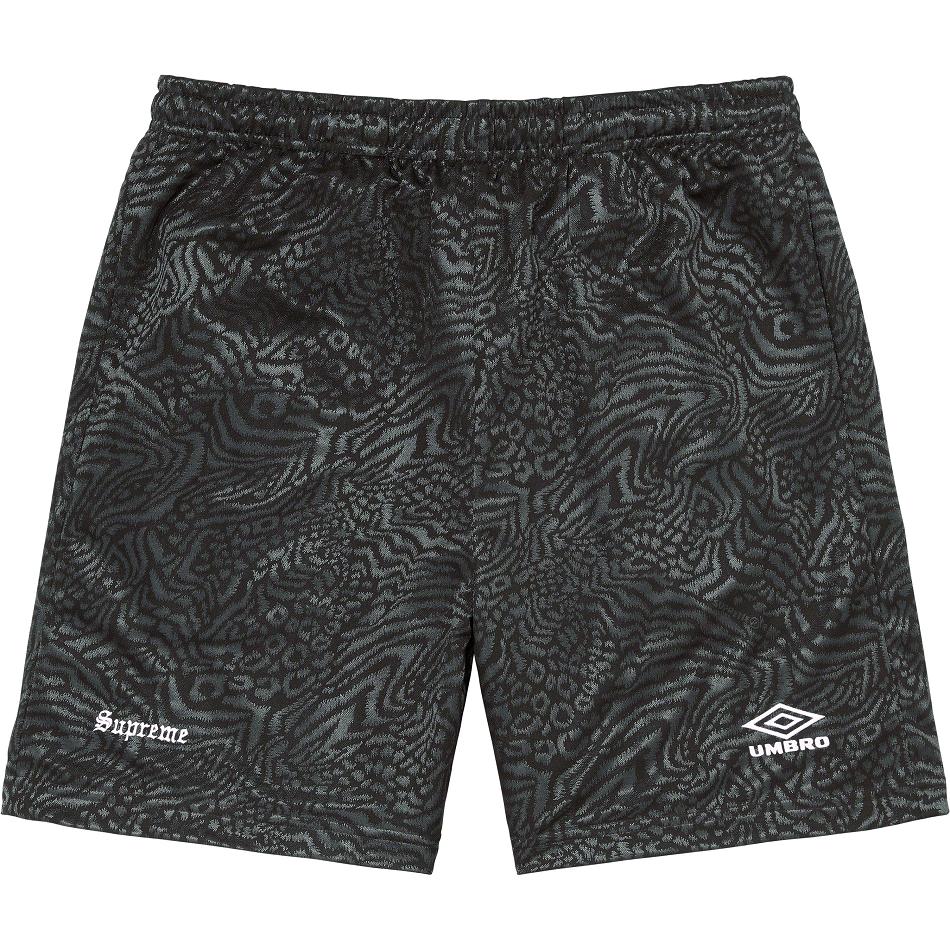 Supreme Jacquard Animal Print Soccer Shorts Black | USA361AP