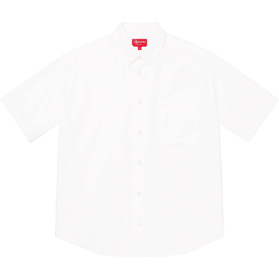 Supreme Loose Fit S/S Oxford Shirts White | USA383UT