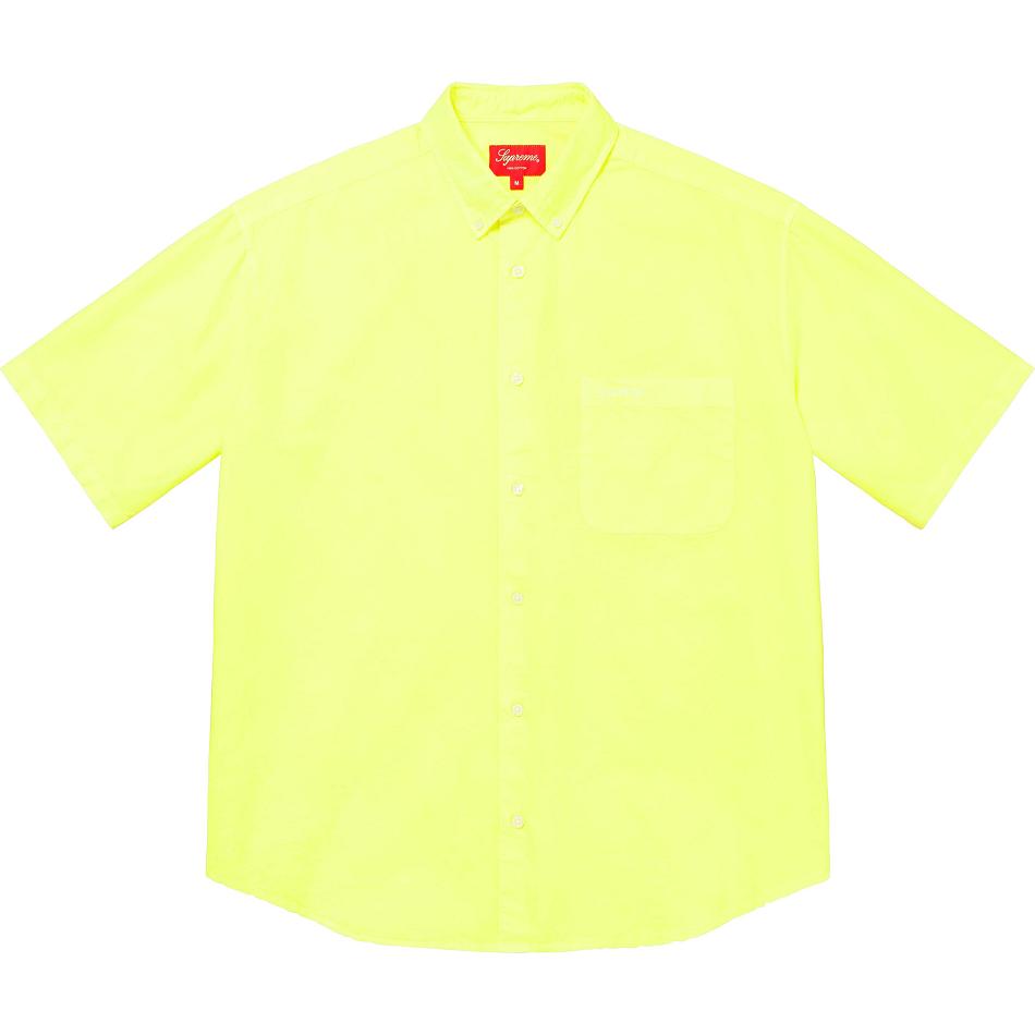 Supreme Loose Fit S/S Oxford Shirts Yellow | USA382YU