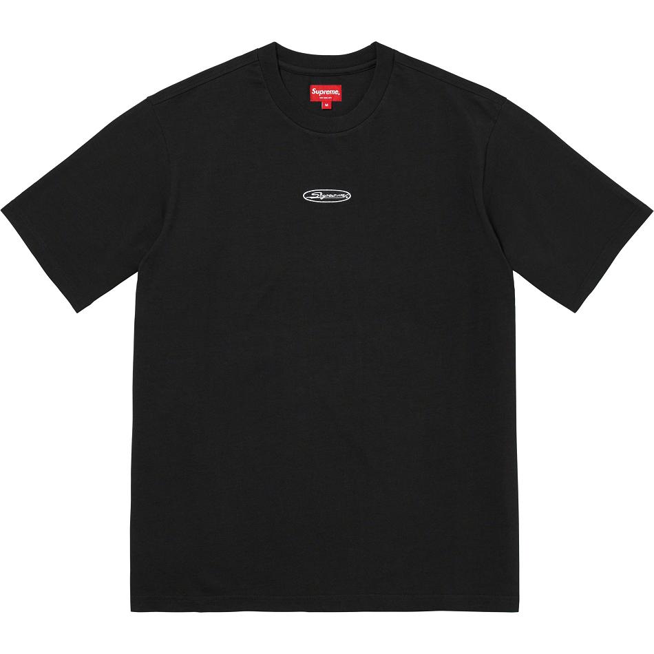 Supreme Oval Logo S/S Top Sweaters Black | USA337DN