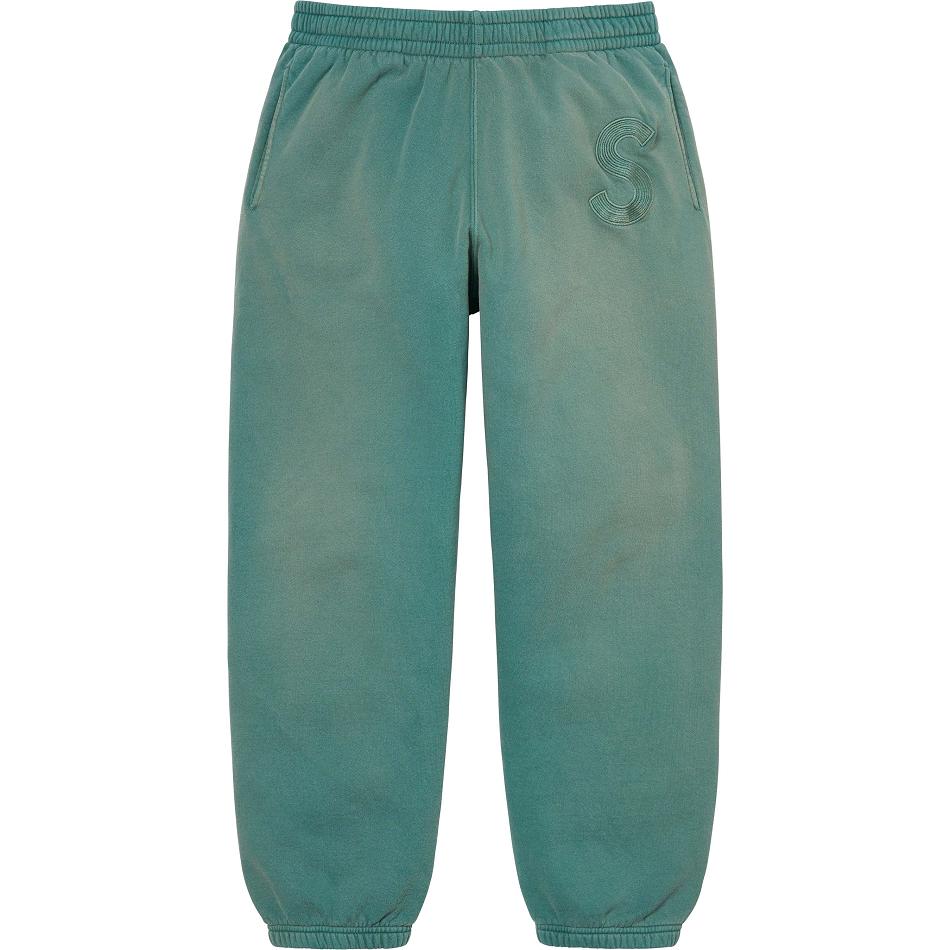 Supreme Overdyed S Logo Sweatpant Pants Aqua | USA404WY