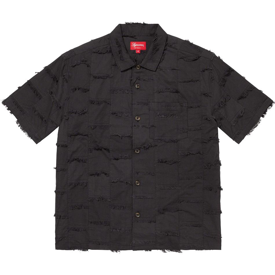 Supreme Patchwork S/S Shirts Black | USA376MA