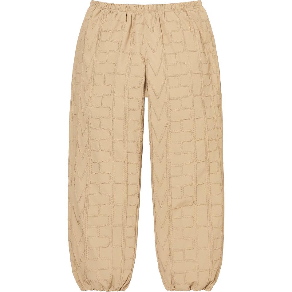 Supreme Repeat Stitch Track Pant Pants Brown | USA398CE