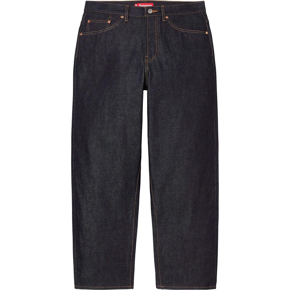 Supreme Rigid Baggy Jean Pants Black | USA427NB