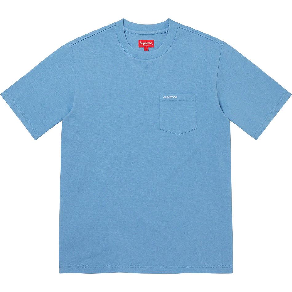 Supreme S/S Pocket Tee Sweaters Turquoise | USA316KI