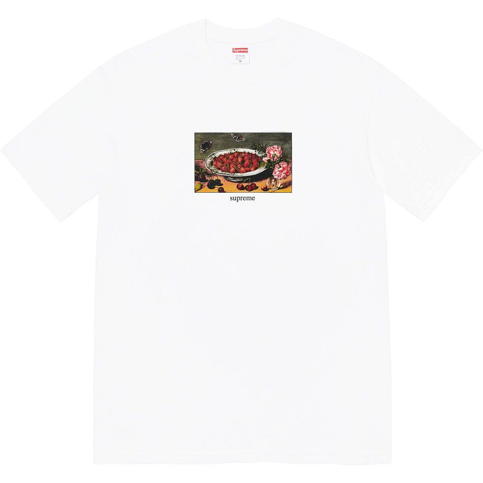 Supreme Strawberries Tee T Shirts White | USA250RW