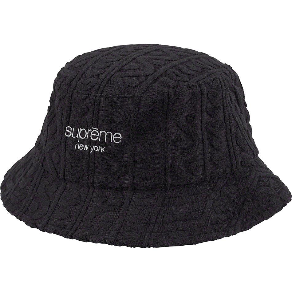 Supreme Terry Pattern Crusher Hats Black | USA141NB