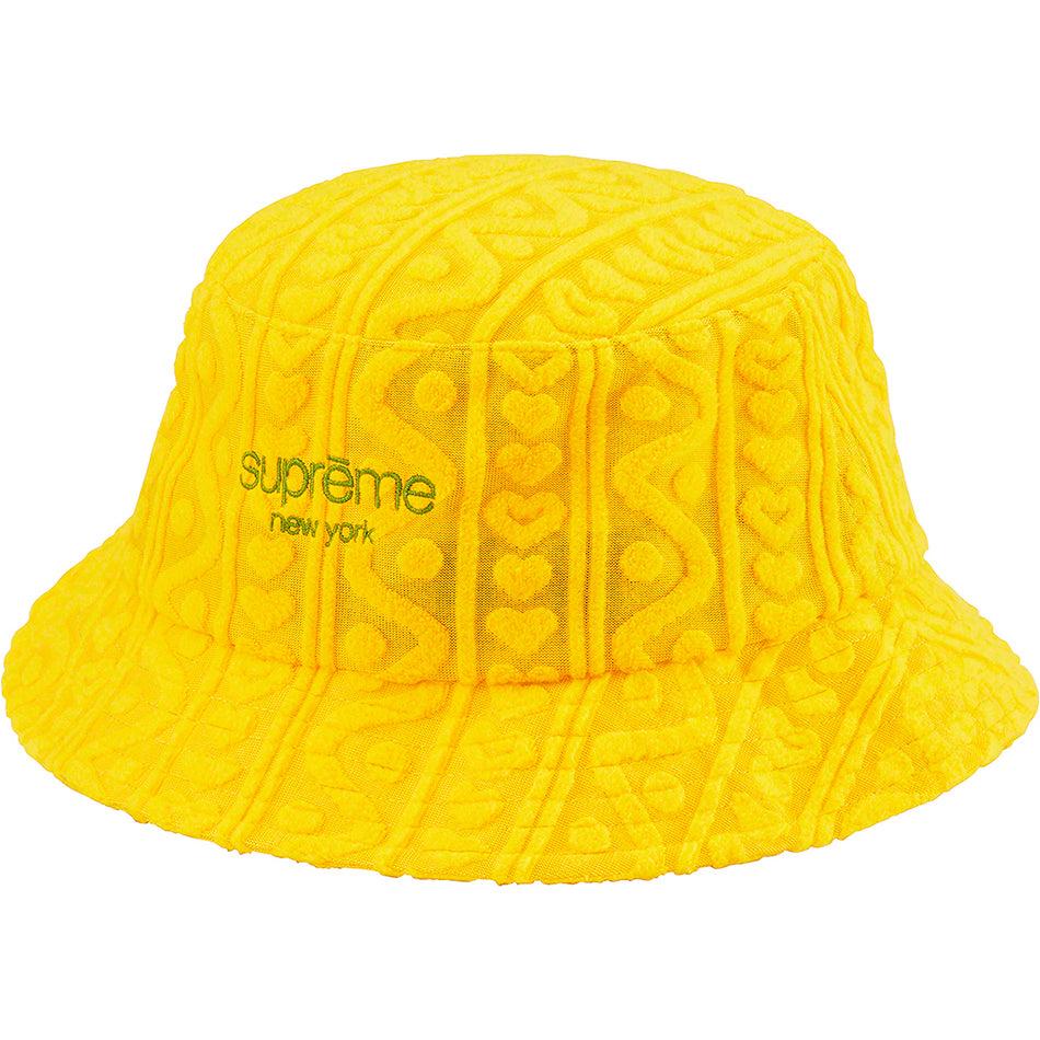 Supreme Terry Pattern Crusher Hats Yellow | USA139VD