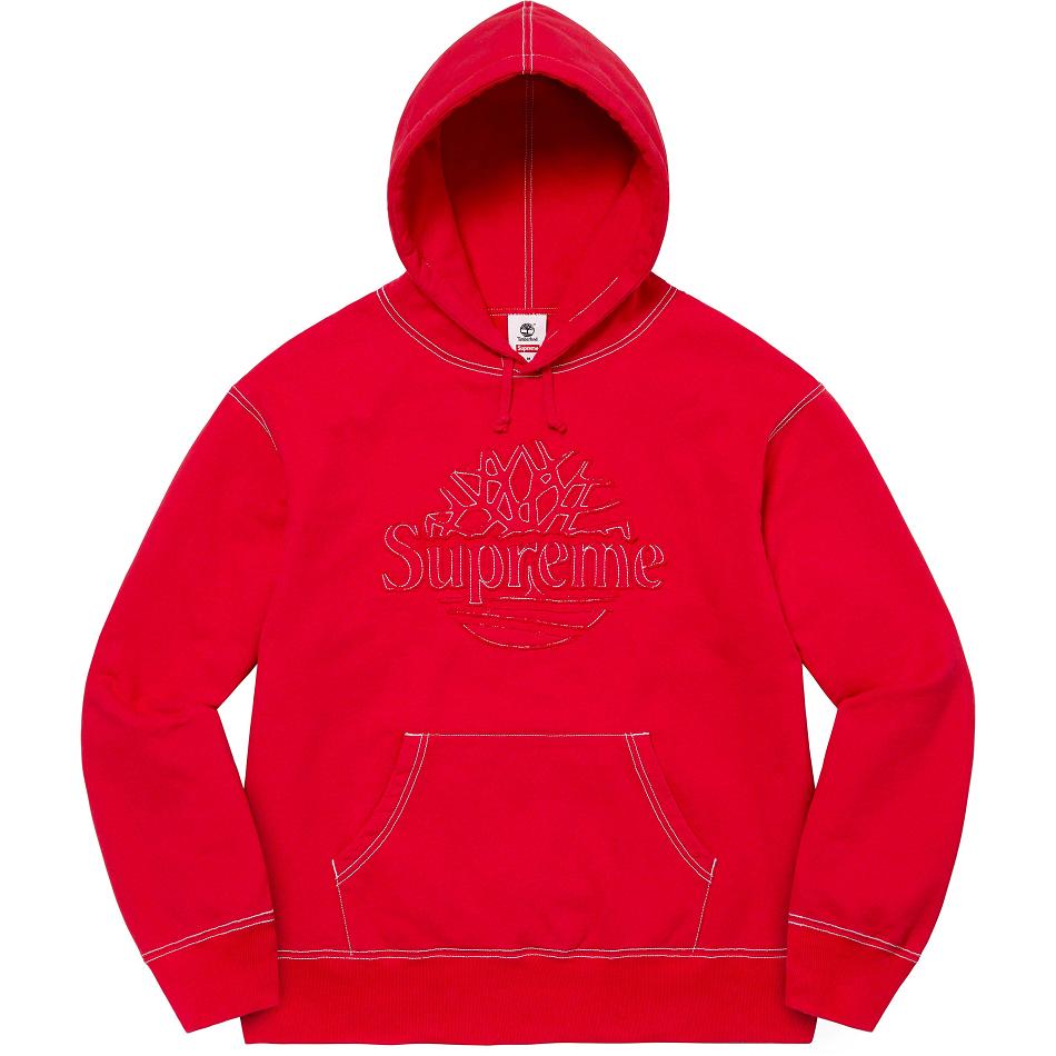 Supreme Timberland® Hooded Sweatshirts Red | USA300WY