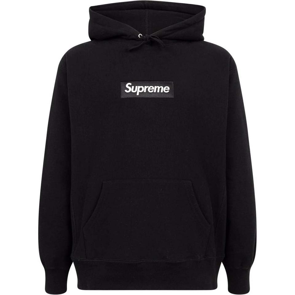 Supreme White Logo Hoodie Black | USA461UT