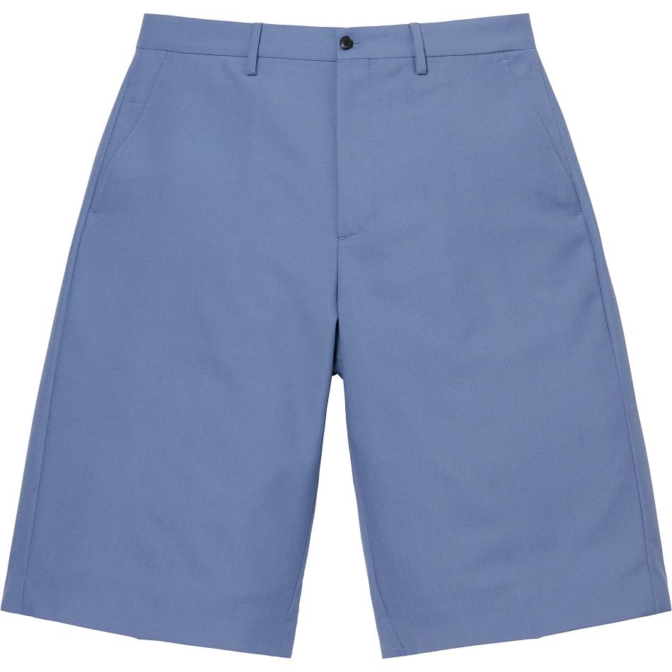 Supreme Wool Trouser Shorts Navy | USA352WY