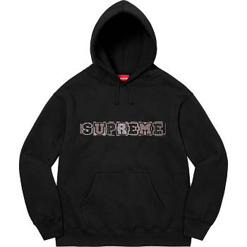 Supreme Beaded Hooded Sweatshirts Black | USA275EX