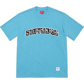 Supreme Block Arc S/S Top Sweaters Blue | USA331UT