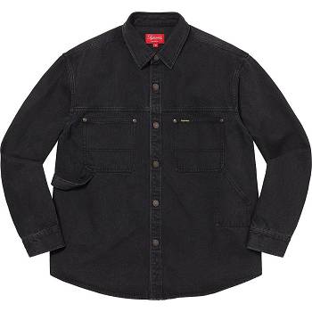 Supreme Denim Painter Shirts Black | USA390FM