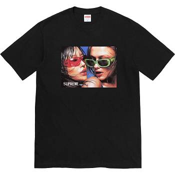 Supreme Eyewear Tee T Shirts Black | USA227UT