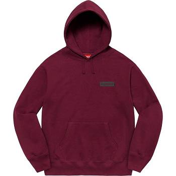 Supreme Fiend Hooded Sweatshirts Burgundy | USA290KI