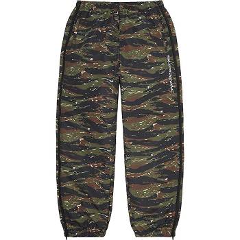 Supreme Full Zip Baggy Warm Up Pant Pants Green / Camo | USA428MA