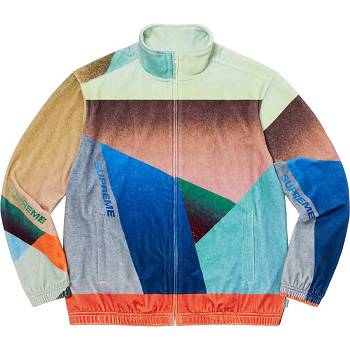 Supreme Geo Velour Track Jackets Multicolor | USA449XF