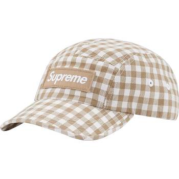 Supreme Gingham Camp Cap Hats Brown | USA117QZ