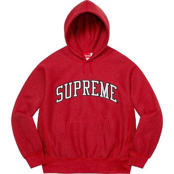 Supreme Glitter Arc Hooded Sweatshirts Red | USA296BC