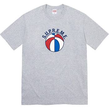 Supreme League Tee T Shirts Grey | USA235GL