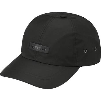 Supreme Leather Patch 6-Panel Hats Black | USA121TV