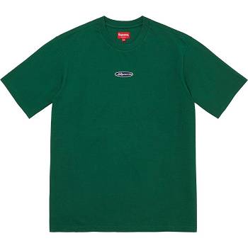 Supreme Oval Logo S/S Top Sweaters Green | USA336SO