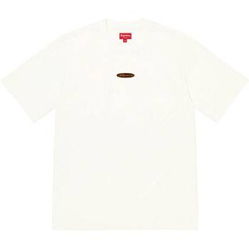 Supreme Oval Logo S/S Top Sweaters White | USA339GL