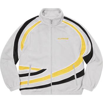 Supreme Racing Fleece Jackets Grey | USA445JJ