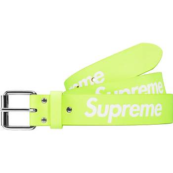 Supreme Repeat Leather Belt Belts Green | USA164CE