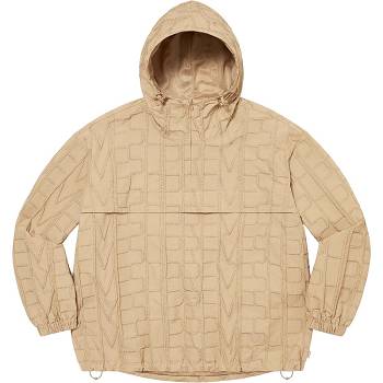 Supreme Repeat Stitch Anorak Jackets Brown | USA440SO