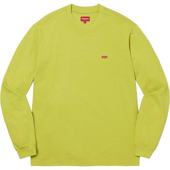 Supreme Small Box L/S Tee Sweaters Green | USA346CE