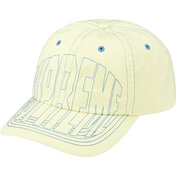 Supreme Visor Stitch 6-Panel Hats Yellow | USA128SO