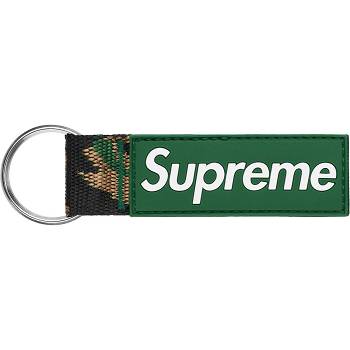 Supreme Webbing Keychain Accessories Green | USA184HK